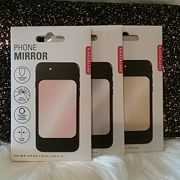 Kikkerland Accessories - Phone Mirror - Silver